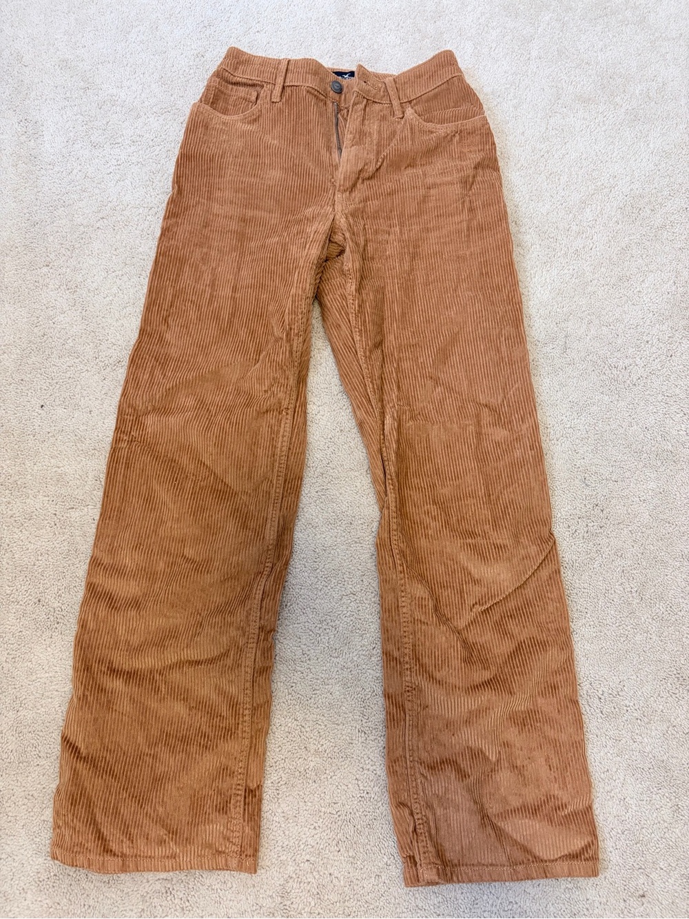 Hollister Women's Corduroy Wide-Leg Pants in Light Brown